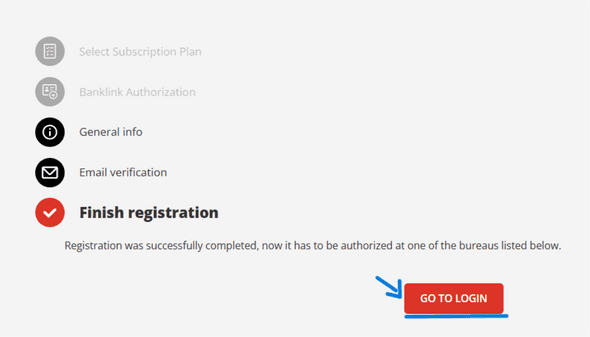 Finish Registration Step